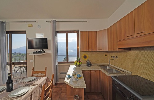 Arias Apartment | Holiday Apartment "Maison du Pralonc - Cielo" with Lake and Mountain View