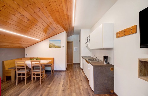 Tesero Apartment | Holiday Apartment "Foresto Bilocale" with Mountain View, Pool, Sauna & Garden
