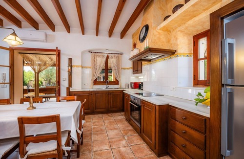 Manacor House | Holiday Home "Son Moix" with Mountain View, Garden, Terraces, Balcony & Pool