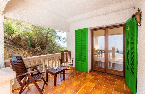 Canyamel Apartment | Hostal Boutique Canyamel - 106 Double Room with Partial Sea View, Terrace, Wi-Fi and A/C