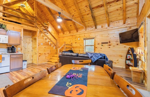 Primrose Cabin | Hot Tub -Pet Friendly -Arcade & Corn Hole-Dock Access w/a Canoe & Paddle Board