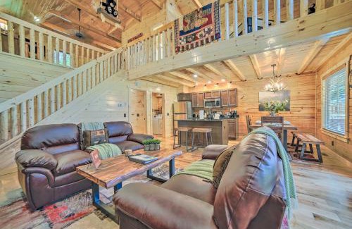 White Oak Lodge House | Hot Tub, Pool Access and Fire Pit Gatlinburg Cabin