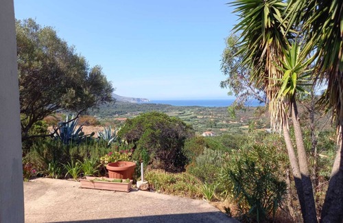 Fluminimaggiore Apartment | House on hillside with sea view 2 km from the beach.