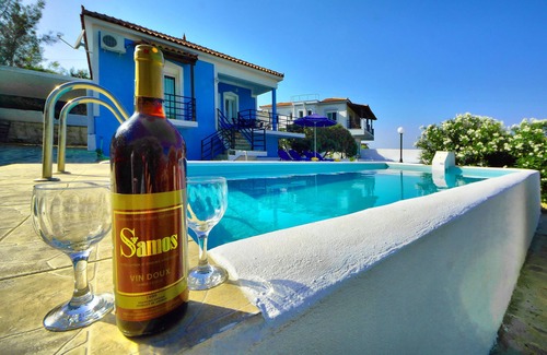 Samos Town Villa | House with character, private swimming pool, spectacular view