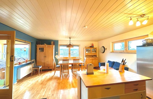 Hatzfeld House | How in heaven, colorful house on a hill with stunning views of the Ederta