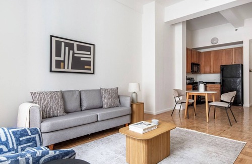 Financial District Apartment | Ideal Fidi 1BR w/Doorman & W/D, nr South St Seaport, by Blueground