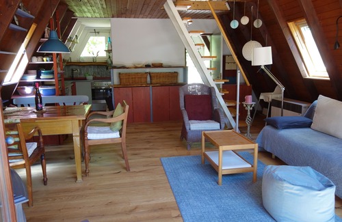 Gossersweiler-Stein House | Idyllic and quietly situated wooden house/cottage in a large garden in the Palatinate Forest