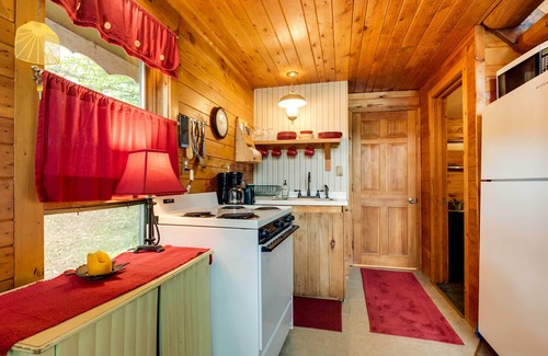 Hill Cabin | Idyllic Little Bass Lake Cabin with Fire Pit!