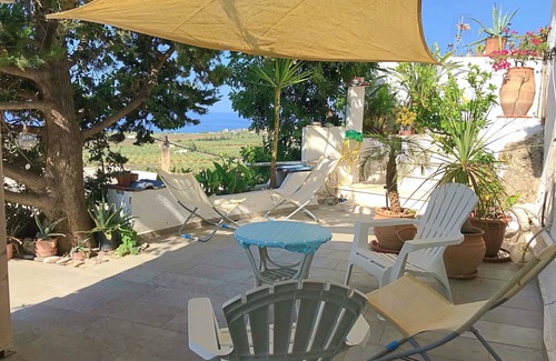 Patsianos Apartment | IN A HOUSE WITH PANORAMIC VIEW OF THE LIBYA SEA AT 180