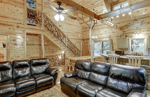 Cleveland Cabin | Inspiration - new fantastic outdoor fireplace and barbecue area