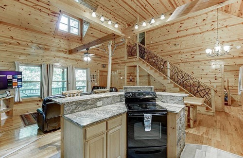 Cleveland Cabin | Inspiration - new fantastic outdoor fireplace and barbecue area
