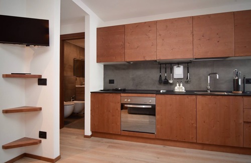 San Martino di Castrozza Apartment | Apartment with large private terrace, 40 m2 and Pale San Martino views