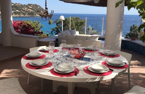 Torre delle Stelle Villa | Luxurious Seafront Villa With Pool and Private Rocky Beach