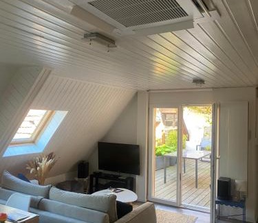 Haguenau Apartment | Joli 2 pièces, avec climatisation et grande terrasse, vue sur les toits, zone piétonne