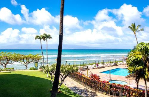 Honokowai Apartment | KBM Resorts FREE CAR Kaanapali Shores Ocean view 2-Bedroom Condo with Huge Lanai Steps to Pool KS-258