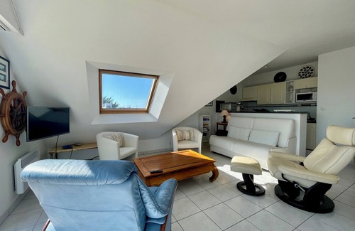 Quiberon Apartment | L'échappée-6p-Wifi-Quiberon centre-Draps-Parking