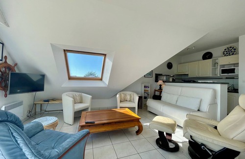 Quiberon Apartment | L'échappée-6p-Wifi-Quiberon centre-Draps-Parking