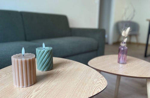 Ardres Apartment | L'olive - fitted kitchen, city center, fiber