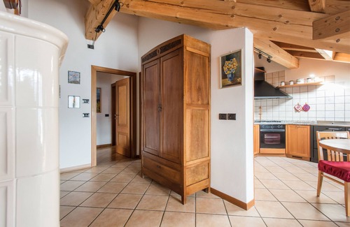 Stenico Apartment | "La Guarda" holiday home in Stenico. Panoramic balcony near Terme di Comano