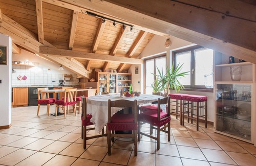Stenico Apartment | "La Guarda" holiday home in Stenico. Panoramic balcony near Terme di Comano