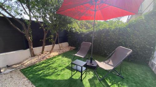 Nyons Apartment | La perle de provence, appartement neuf en rez de Jardin clos, au calme, clim, salle d'eau dans chaque chambre, à 900m du centre de Nyons