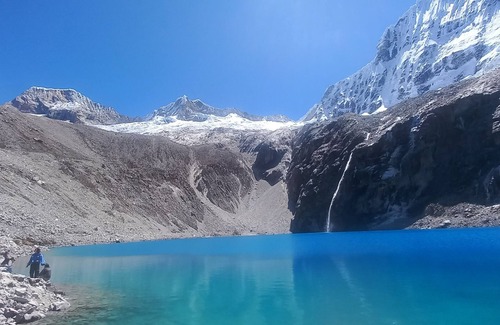 Huaraz RV Rental | Lake 69 Trek and camping in 1-tent campground in the LLangauco Lakes