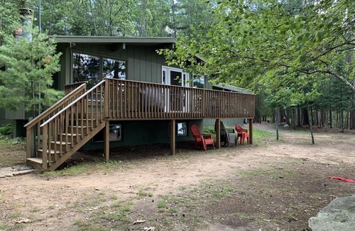 Land O Lakes Cottage | Lake Front Cottage On Beautiful Big Portage Lake With Private Beach And Dock.