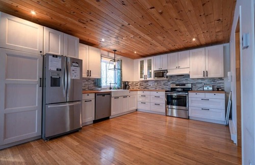 Saint-Didace Ski Chalet | Lake front in the woods. Newly furnished with SPA