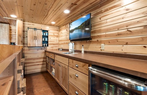 Comstock Cabin | Lakefront Cabin with Loft & Bar in Comstock WI - New Vacation Rental!