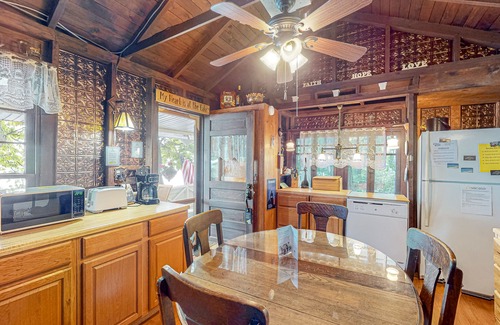 Valois House | Lakefront home with private hot tub, dock, boat lift & firepit - 2 dogs welcome