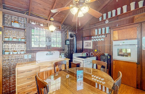 Valois House | Lakefront home with private hot tub, dock, boat lift & firepit - 2 dogs welcome