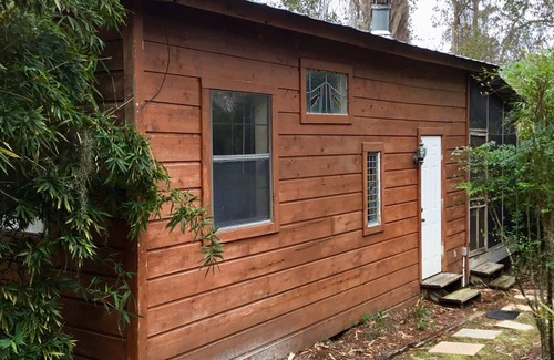 Hawthorne House | Lakefront Log Home, Screened Heated Pool, & Recreation House
