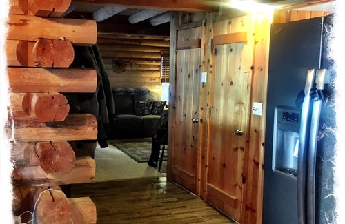 East Shore Cabin | Lakefront views! Rustic Log Cabin Getaway