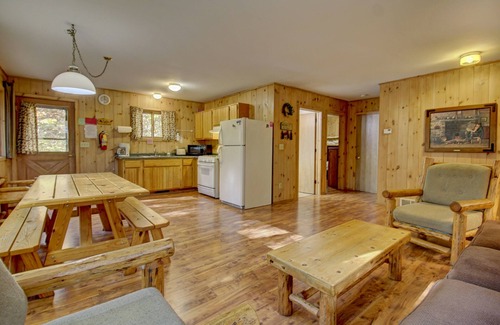 Lac du Flambeau Cabin | Lakeside Wisconsin Northwoods Cabin w/private dock. Pet friendly