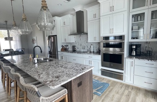 Saxony Forest House | Large 5BR home on quiet cove. Pets welcome. Private dock. 3 fireplaces, firepit.
