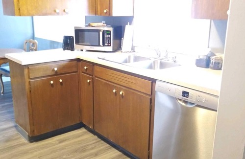 Central Area Condo | Large Condo with Creekside View Minutes From Downtown!