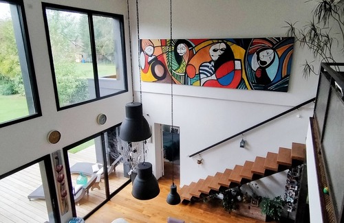 Saint-Aubin-Epinay House | Large contemporary house with heated outdoor pool
