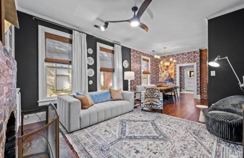 Midtown Villa | Large historical home w/fire pit, chef kitchen.