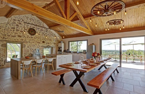 Sail-les-Bains Cottage | Large renovated house with heated pool, game room, for 14 guests in Sail-les-Bains