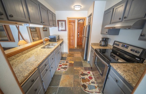 Lakeside Village Condo | Large Studio with Updated Kitchen and free shuttle