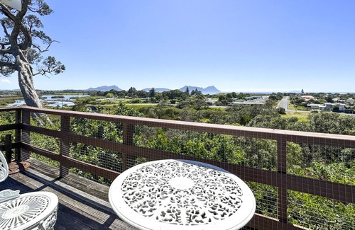 Ruakaka House | Large sunny home with stunning panoramic sea views of Bream Bay
