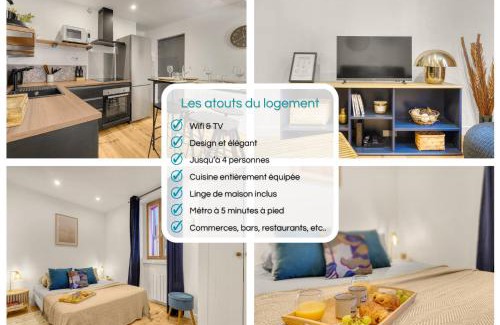 Saint - Aubin - Dupuy Apartment | Le Caraman Bohème - Confort à deux pas du métro
