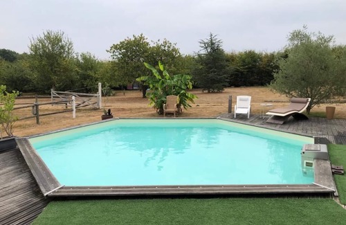 Chemille-sur-Deme House | Le Clos 3 with covered multisport pitch, Spa sauna swimming pool 2h30 from Paris