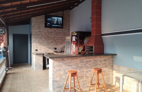 Ribeirao Preto Cottage | Leisure area with swimming pool and gourmet area, close to the Mág Garden club,