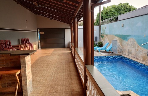 Ribeirao Preto Cottage | Leisure area with swimming pool and gourmet area, close to the Mág Garden club,