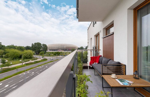 Pradnik Czerwony Apartment | Lema 26 | 2 Bedrooms, Balcony, Parking | Pet-friendly