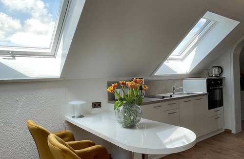 Bad Sassendorf Apartment | Light-flooded vacation apartment (60 sqm) for two people with south-facing balcony