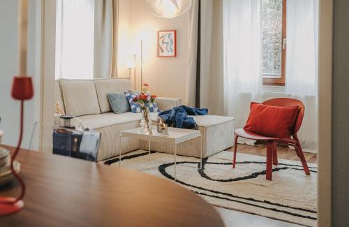 Burgeresch Apartment | LINDEN Apartment für bis zu 6 Personen mit Parkplatz, Terrasse, 2 Bäder und Babybett