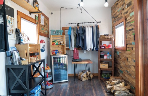 Meeker House | Lion Canyon was built by Mitchcraft in Fort Collins, Colorado as part of HGTV's "Tiny House Hunters". This home has two lofts, each with a Queen bed. One is accessible by stairs and one by ladder.
