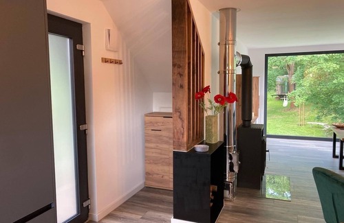 Straupitz Apartment | Loft with fireplace and 2 terraces on a natural plot in Straupitz-Spreewald